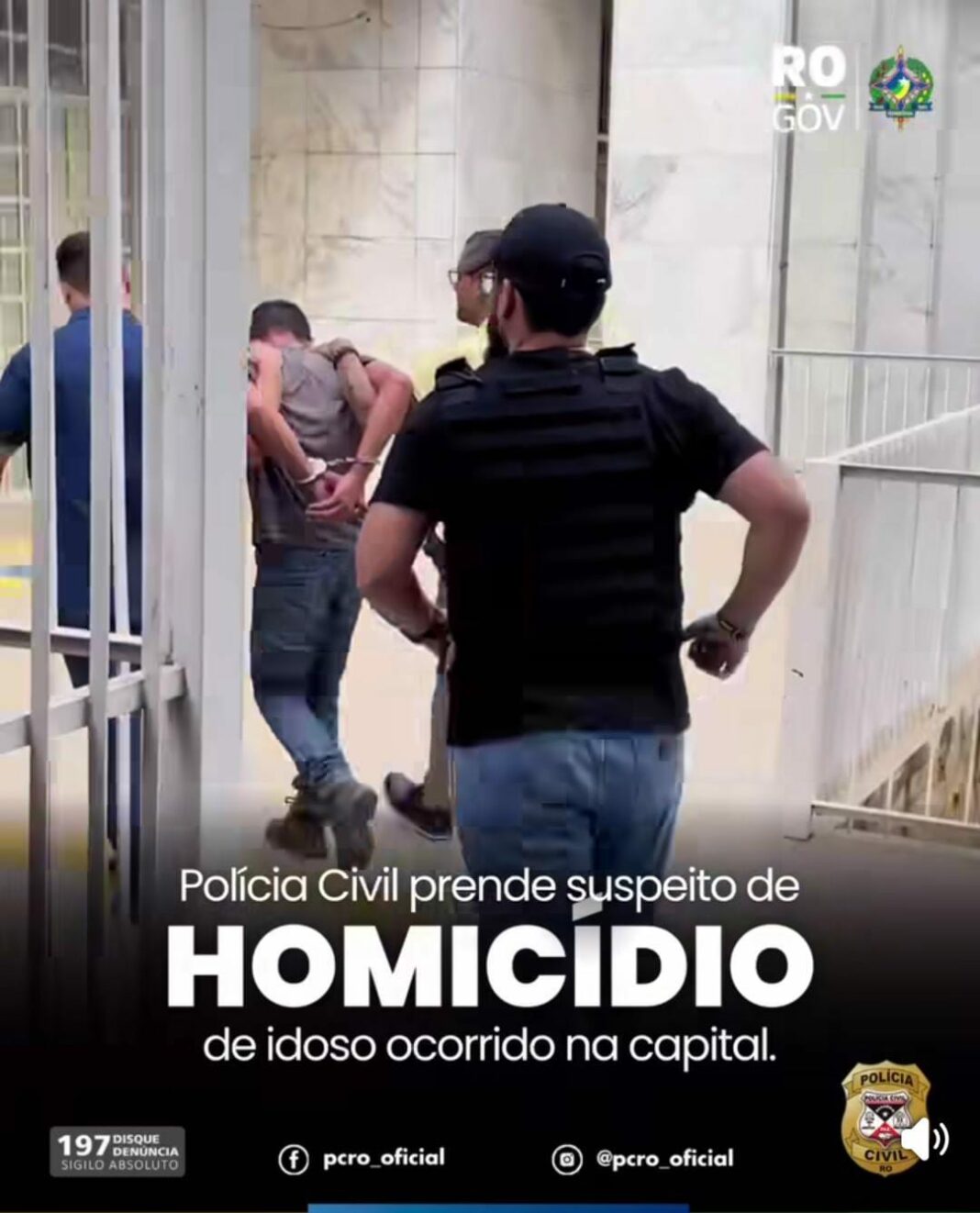Polícia Civil prende autor de homicídio de idoso em RO