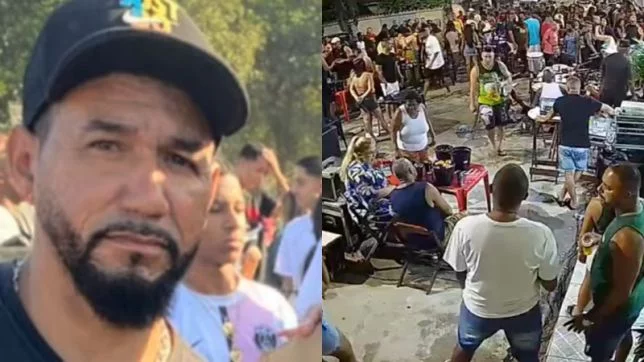 Vídeo mostra momento em que homem é executado a tiros em pagode após mexer com mulher casada. VEJA AS IMAGENS