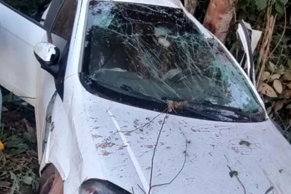 Acidente deixa um morto e quatro feridos em São Francisco do Guaporé