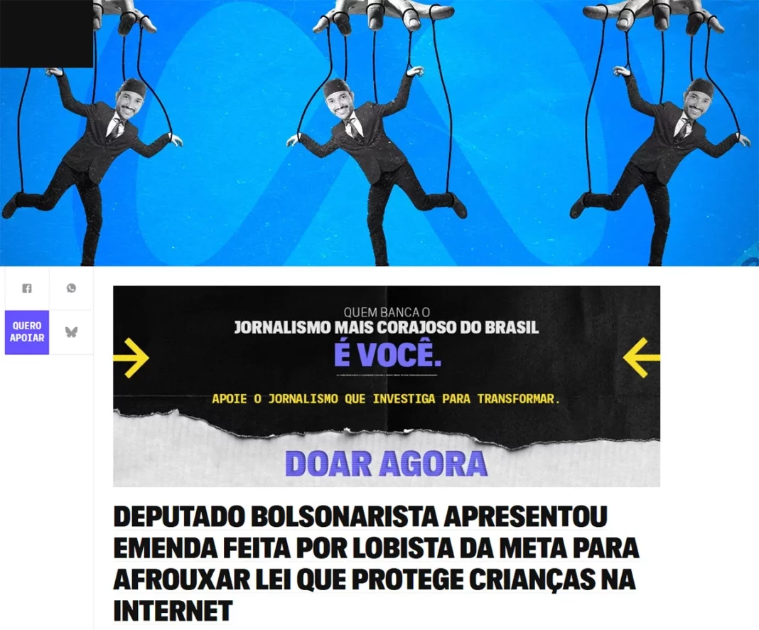 Dona do Facebook teria usado deputado Fernando Máximo para tentar derrubar regras de proteção a crianças na internet