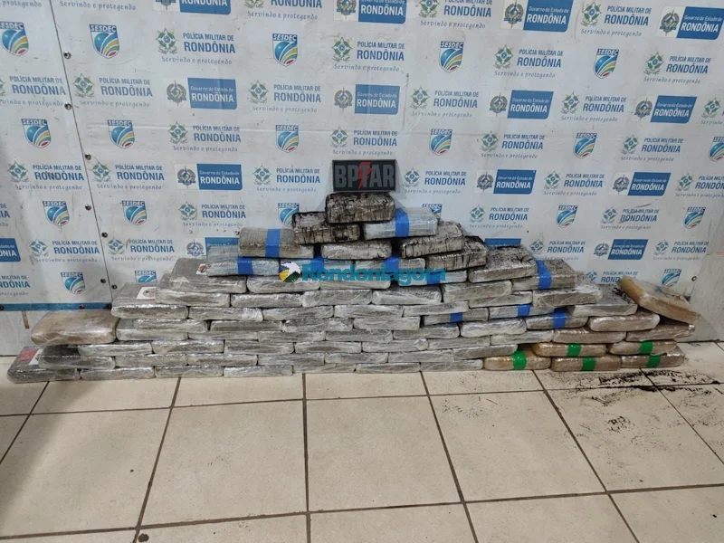 Motorista de aplicativo é preso com 75 kg de maconha em Rondônia