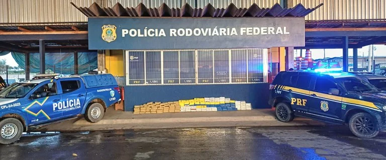 PRF e PM apreendem mais de 338 quilos de entorpecentes em Rondônia