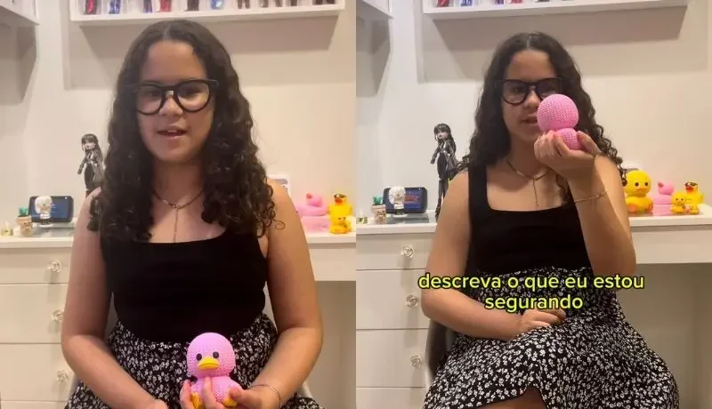 Menina cega usa óculos com IA, lê 11 livros e descreve objetos