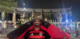 Condenado por homicídio, Bruno vai a jogo do Flamengo