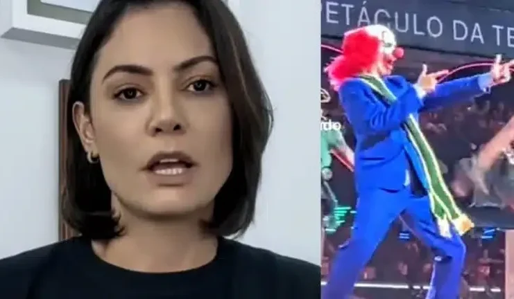Fantasia de “Bozo” deixa Michelle furiosa