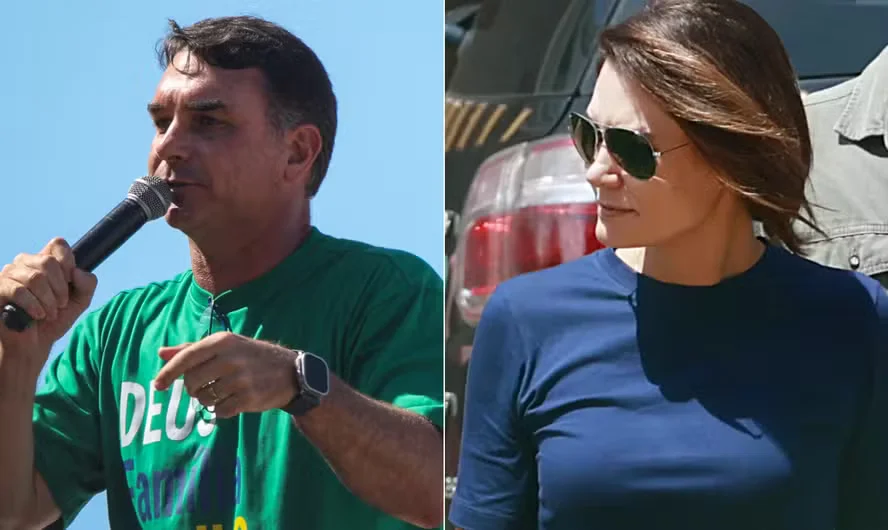 Flávio Bolsonaro acusa Michelle de traição