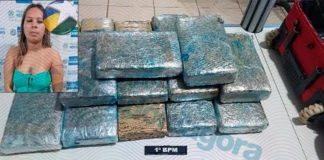 Passageira é presa com 16 kg de maconha em RO