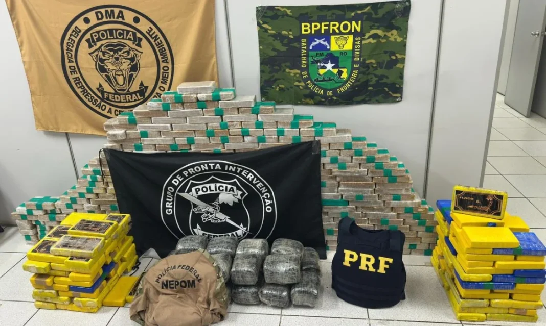 Ação policial apreende 400 kg de entorpecentes em RO