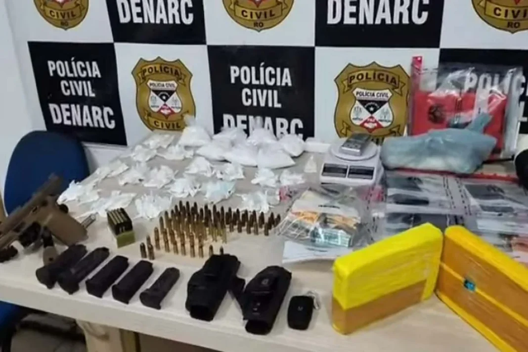 Casal é preso com drogas, arma e R$ 33 mil em RO