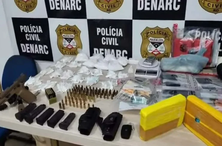 Casal é preso com drogas, arma e R$ 33 mil em RO