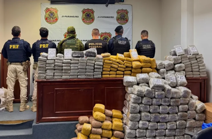 Quase meia tonelada de droga é apreendida em RO