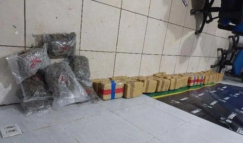 70 kg de drogas são apreendidos em cidade de RO