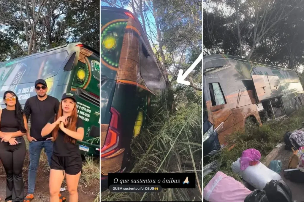 Banda “Mastruz com Leite” sofre acidente de ônibus