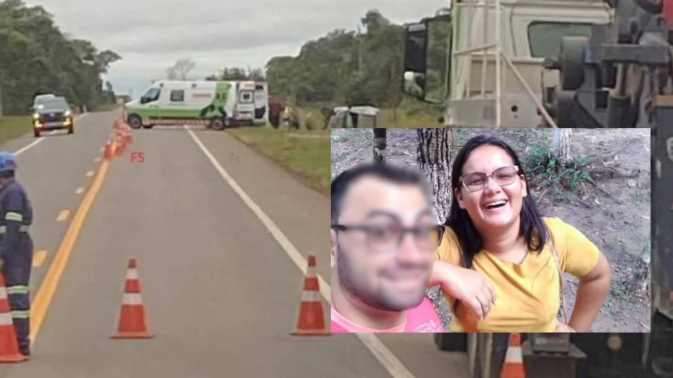 Mulher morre após colisão frontal na BR-364