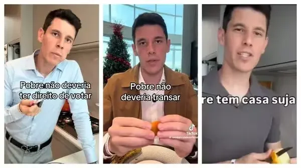 Influenciador é denunciado após dizer que pobre não deveria votar