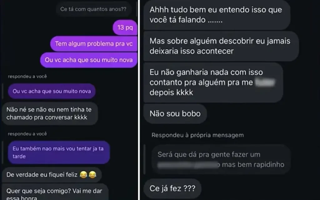 “Vou tirar sua virgindade”: mãe se passa por filha para flagrar pedófilo