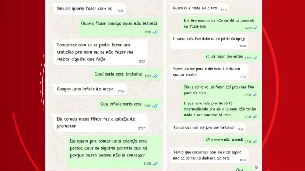 Filho denuncia mãe por encomendar assassinato