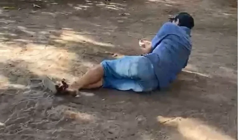 Brincadeira com bomba arranca pé de homem em RO