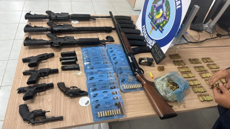 PM apreende arsenal e 646 munições em Vilhena