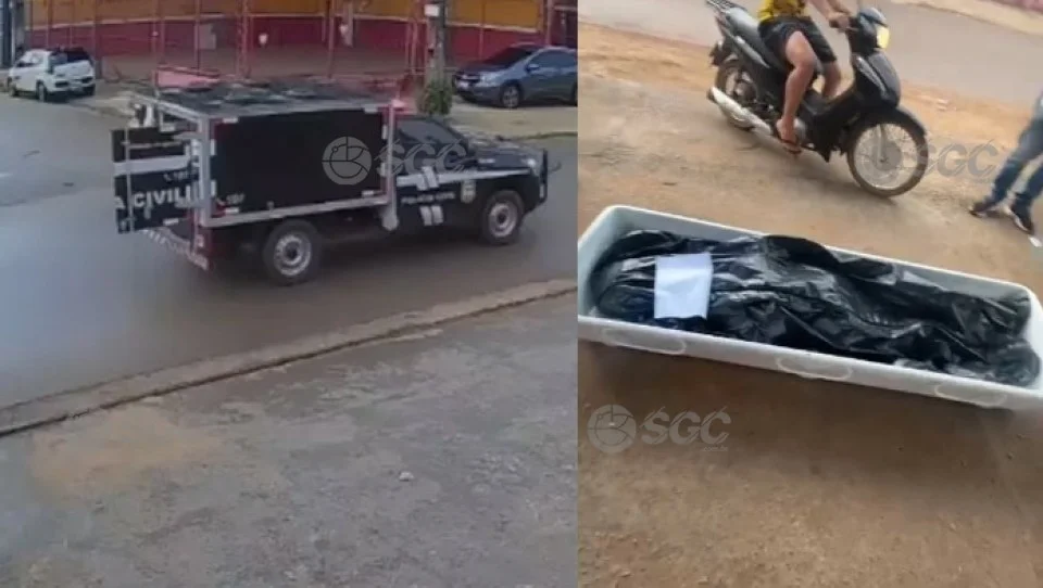 Cadáver cai de carro do IML durante trajeto em RO