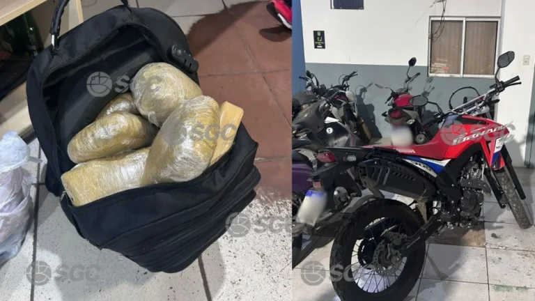Mochila levanta suspeita e motociclista é preso na BR-364