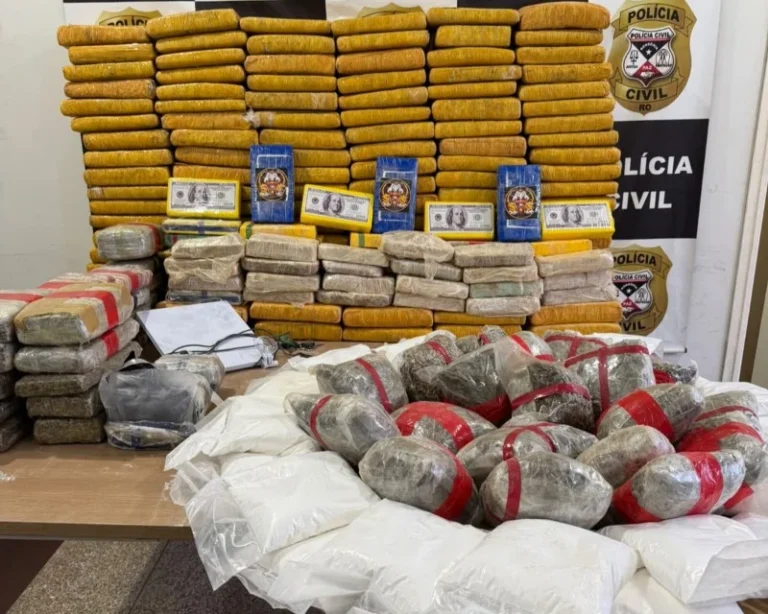 RO: mais 240 kg de drogas são apreendidos após tiroteio