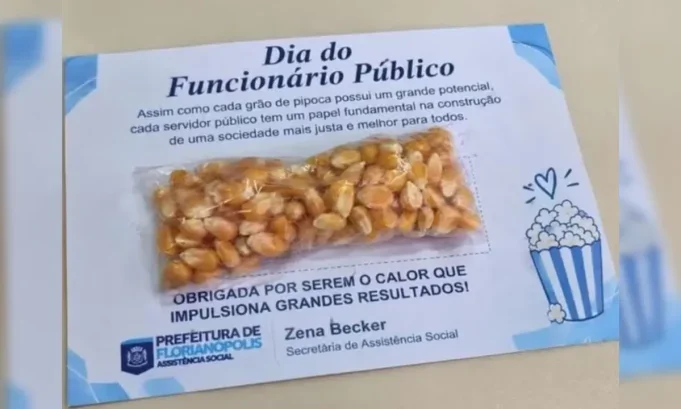 Prefeitura dá milho cru de “presente” no Dia dos Servidores
