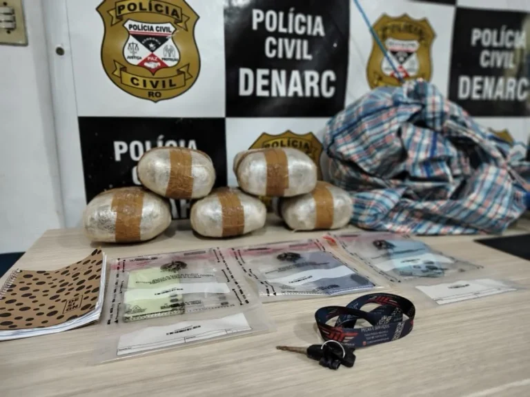 Polícia apreende 5 kg de skunk com faccionado em RO