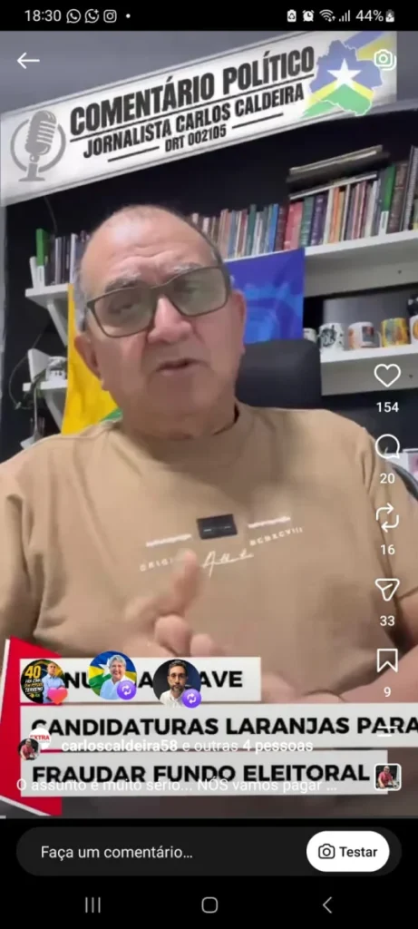 Jornalista anuncia projeto para comandar o Sinjor em RO