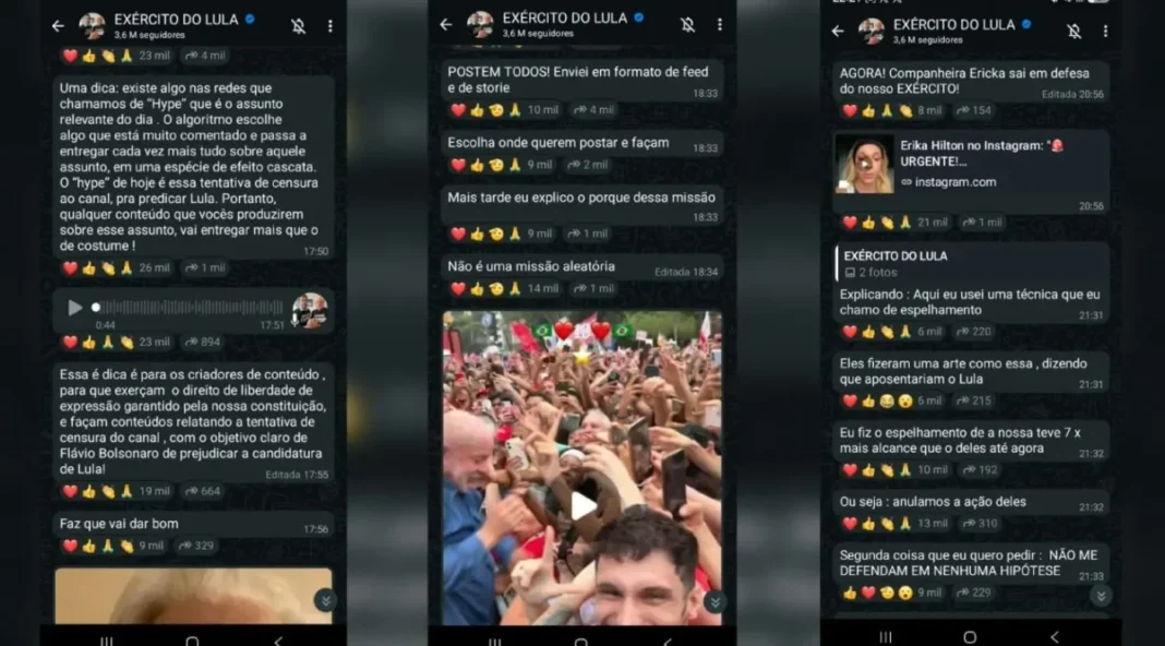 Conheça o canal “Exército do Lula” alvo de tentativa de censura